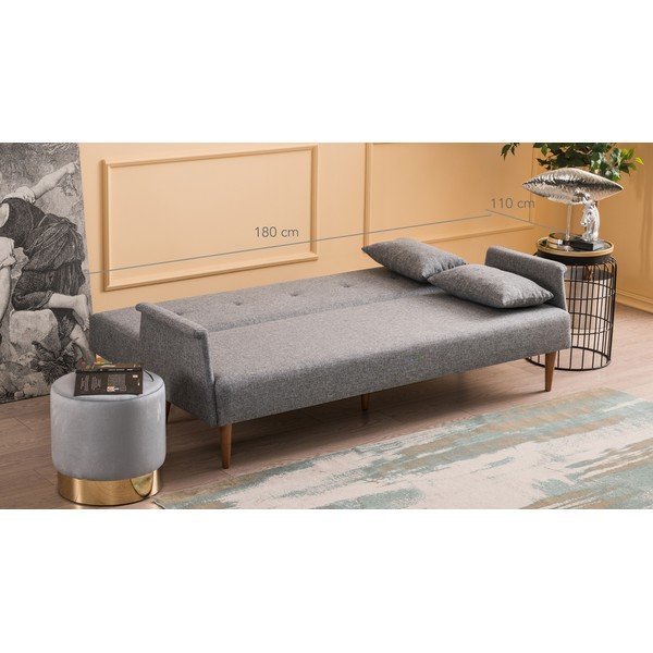 Divano letto grigio Julia Navan - Balcab Home-image-4