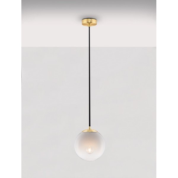 Lampadario bianco/dorato in vetro ø 20 cm Vita – Nova Luce-image-3
