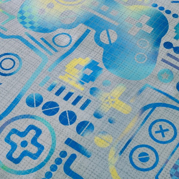 Lenzuolo con angoli per bambini grigio in microfibra per letto singolo/per materassi alti 90x190 cm Gamer – Catherine Lansfield-image-2