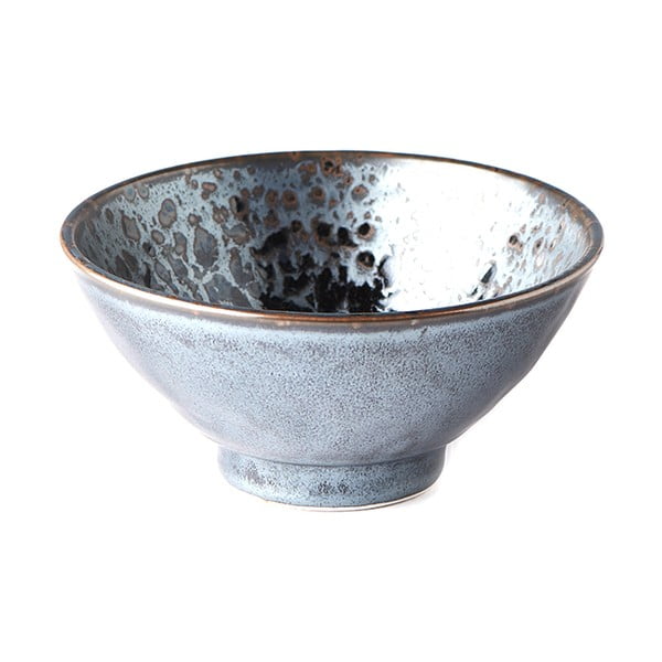 Ciotola in ceramica grigio-nera Perla, ø 16 cm Black Pearl - MIJ