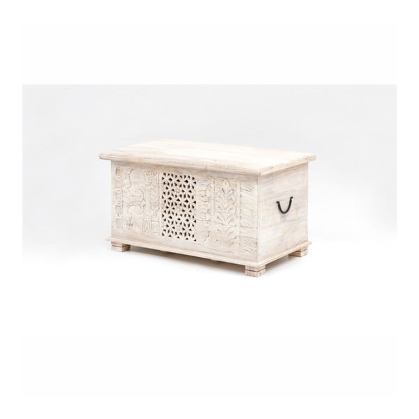 Cassapanca in legno di mango Maharadjah - WOOX LIVING-image-2