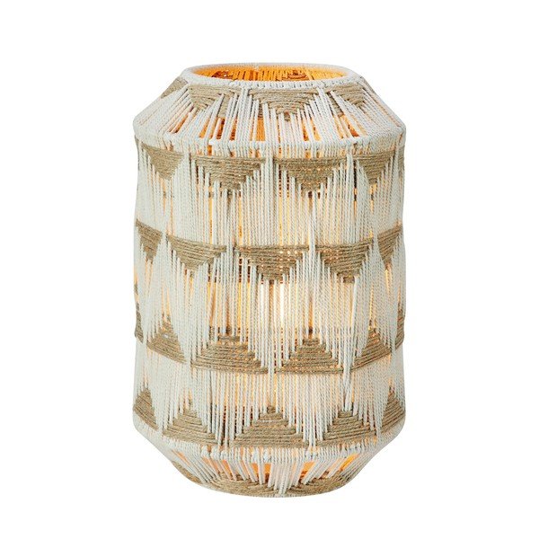 Lampada da tavolo di colore naturale con paralume in tessuto e con paralume in iuta (altezza totale 35 cm) Ano – Markslöjd