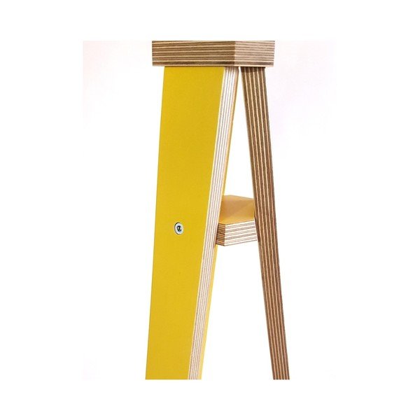 Lampada da terra gialla con paralume bianco e cavo giallo Wanda - Ragaba-image-2