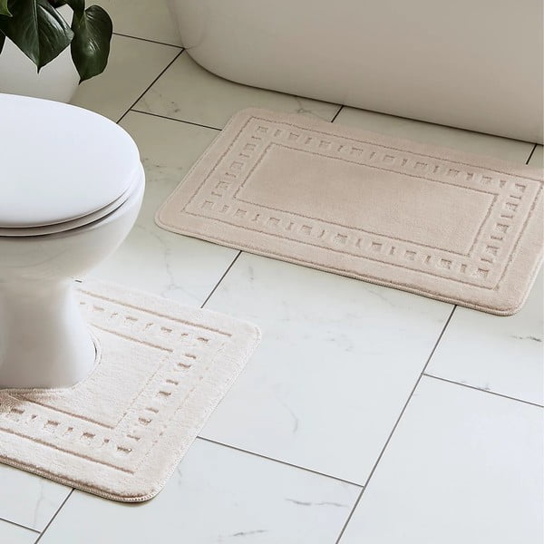 Tappetini da bagno beige in set da 2 pezzi Armoni - Catherine Lansfield-image-1