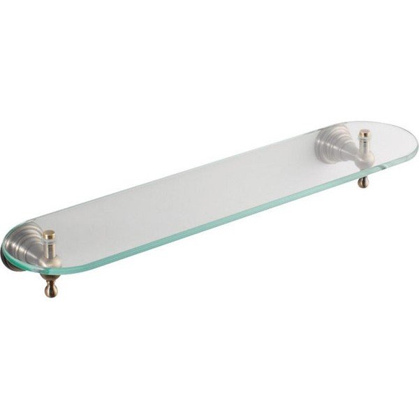 Mensola da bagno in ottone e vetro Diamond - Sapho