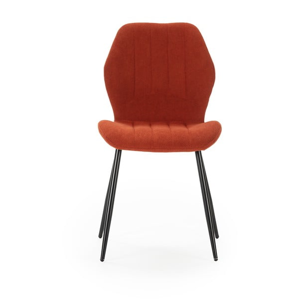 Set di sedie da pranzo color mattone 4 pz pezzi Milu - Marckeric-image-3