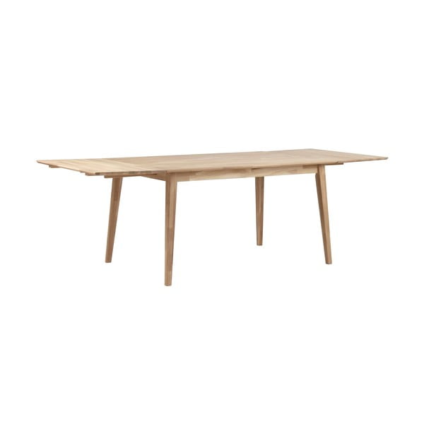 Piano in rovere chiaro per allungare il tavolo da pranzo pieghevole in rovere Filippa - Rowico-image-3