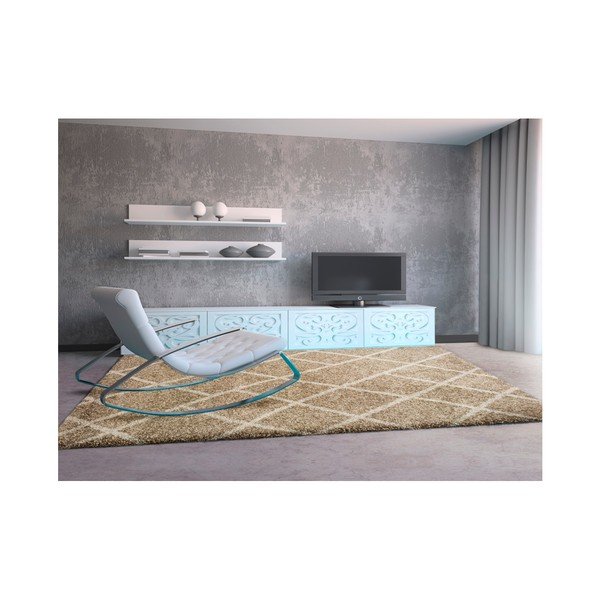Tappeto beige Kasbah Dice, 133 x 190 cm - Universal-image-1