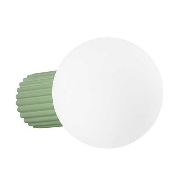 Lampada da parete color salvia in vetro opale ø 12 cm Orbital – Sollux