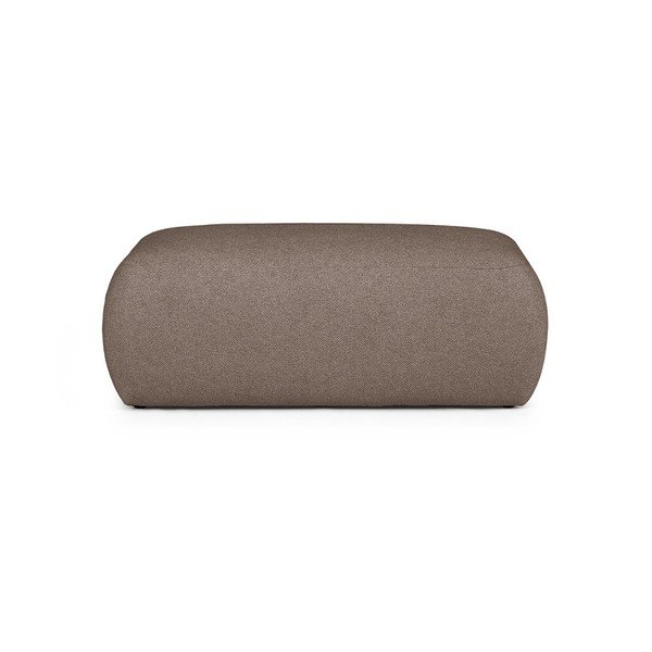 Poggiapiedi marrone rivestito in bouclé Mirel – Rodier