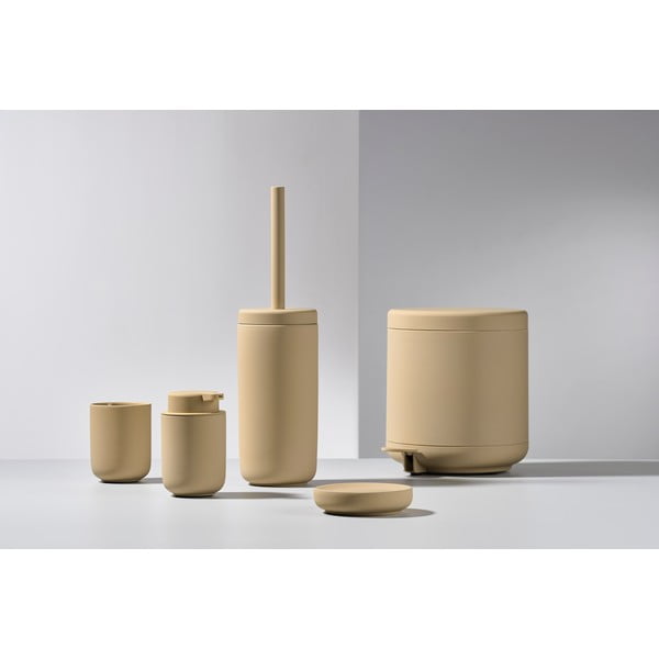 Portasapone in porcellana beige Ume - Zone-image-1