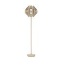 Lampada da terra beige con paralume in metallo (altezza totale 155 cm) Space – Mauro Ferretti