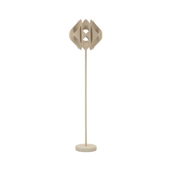 Lampada da terra beige con paralume in metallo (altezza totale 155 cm) Space – Mauro Ferretti