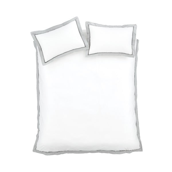 Biancheria da letto bianca in cotone per letto matrimoniale 200x200 cm Mayfair – Bianca