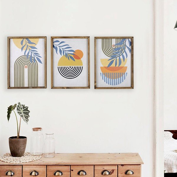 Dipinto in set di 3 pezzi 36x48 cm - Kate Louise-image-3