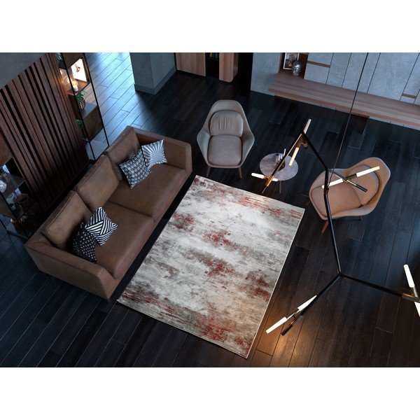 Tappeto grigio-arancio Babek Vintage, 160 x 230 cm - Universal-image-1