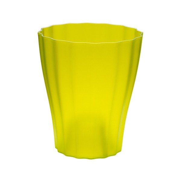 Vaso verde Trasluscent Ola, ø 13,4 cm - Plastia