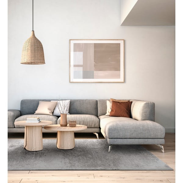 Tappeto in lana grigio 160x240 cm Tizo - Agnella-image-1