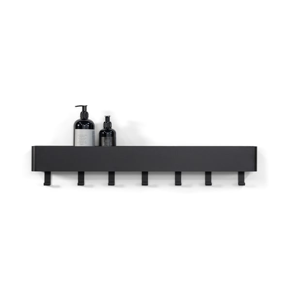 Scaffale da bagno in acciaio nero montato a parete Multi - Spinder Design