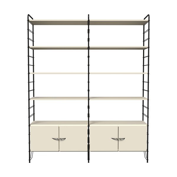 Scaffale modulare bianco-nero 163x204 cm Dakota - Tenzo-image-3