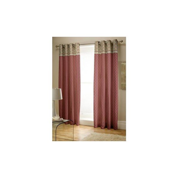Tende in set marroni 2 pz 168x183 cm Kashmir – Catherine Lansfield-image-1