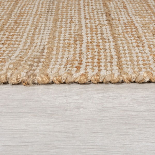 Tappeto di colore naturale in iuta tessuto a mano 160x230 cm Levi – Flair Rugs-image-3