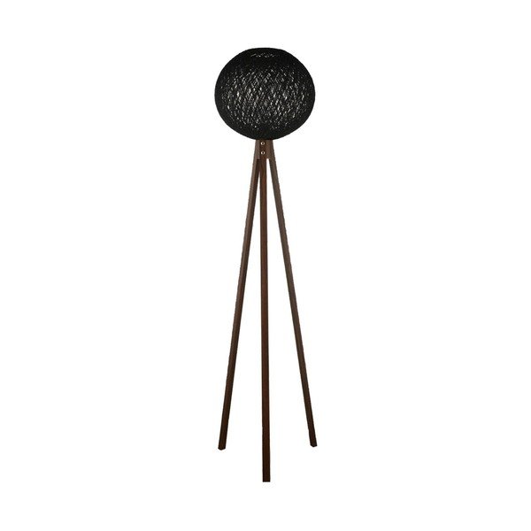 Lampada da terra nera Rope - Magenta Home