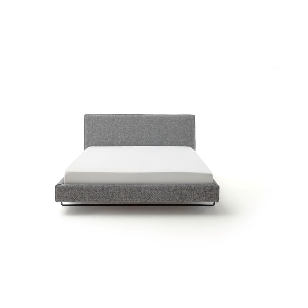 Letto matrimoniale imbottito grigio rete non inclusa 180x200 cm La Gomera – Meise Möbel-image-2