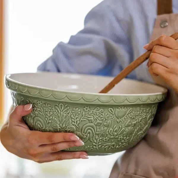 Ciotola verde in ceramica ø 29 cm Home to Roost – Mason Cash-image-1