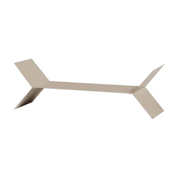 Mensole in set beige in metallo 3 pz 80 cm Lorin – WOOOD-image-3
