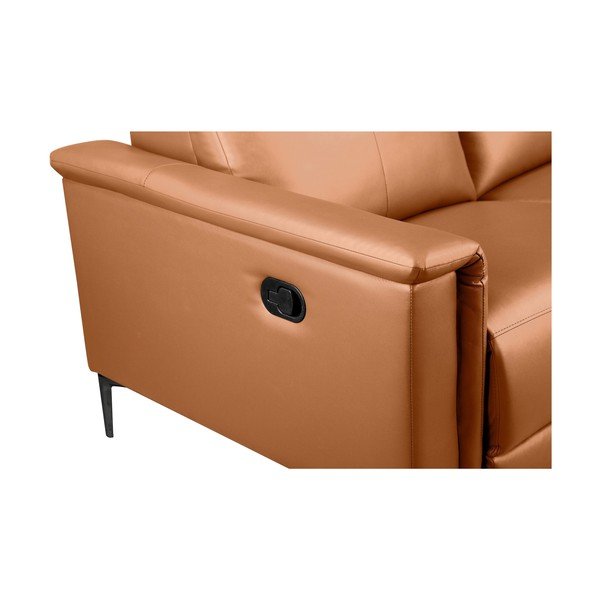 Divano marrone in similpelle 160 cm Lund - Støraa-image-4
