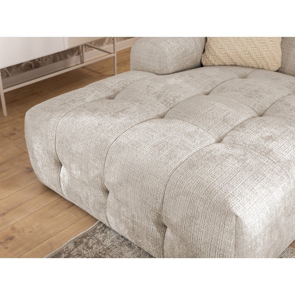 Divano angolare beige (con penisola a sinistra/con chaise lounge) Melva – Ropez-image-4