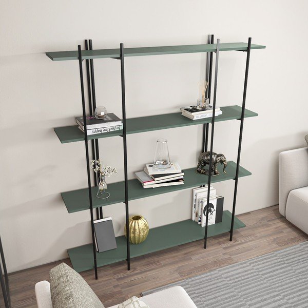 Libreria verde 160x180 cm Moss - Kalune Design-image-4