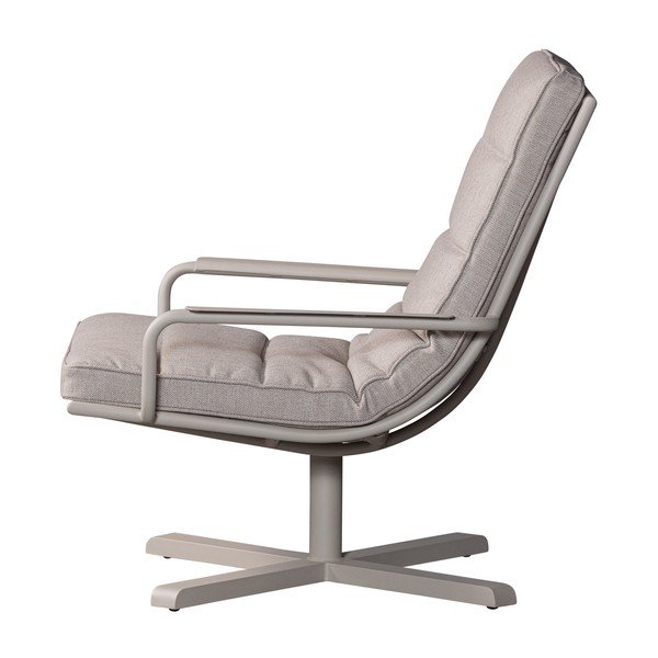 Sedia da giardino in metallo grigio chiaro Coosa - Exotan-image-3