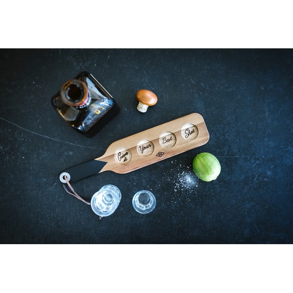 Tagliere di legno e 4 bicchieri da shot Gentlemen's Hardware - Gentlemen's Hardware-image-1