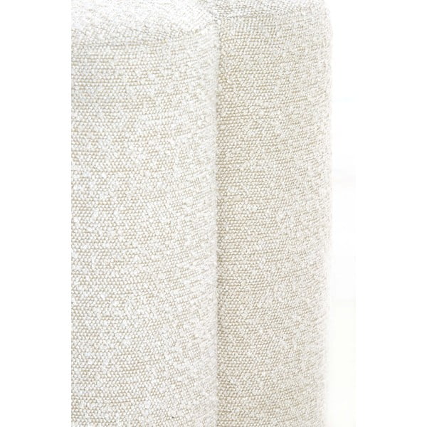 Sgabello crema in tessuto bouclé Nalani - Light & Living-image-4