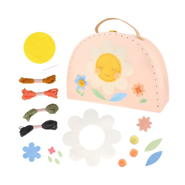 Set creativo Flower Embroidery Suitcase - Meri Meri
