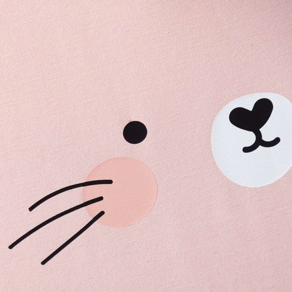 Pouf rosa per bambini Rainbow Rabbit - Yellow Tipi-image-1