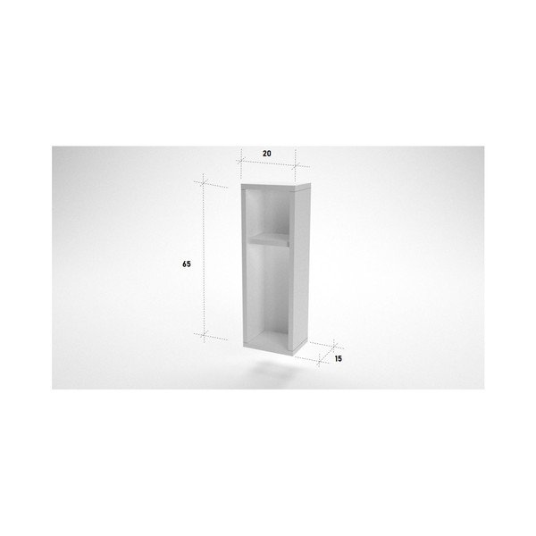 Mensola a muro bianca / comodino Turra - Kalune Design-image-1