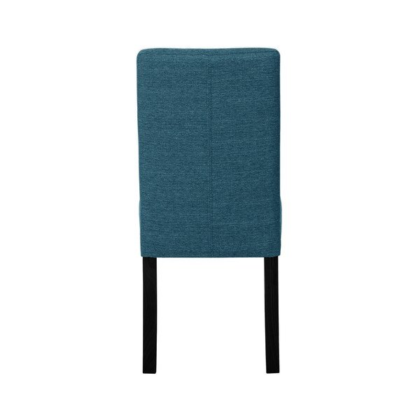 Sedia turchese con gambe in faggio nero Tonka - Ted Lapidus Maison-image-4