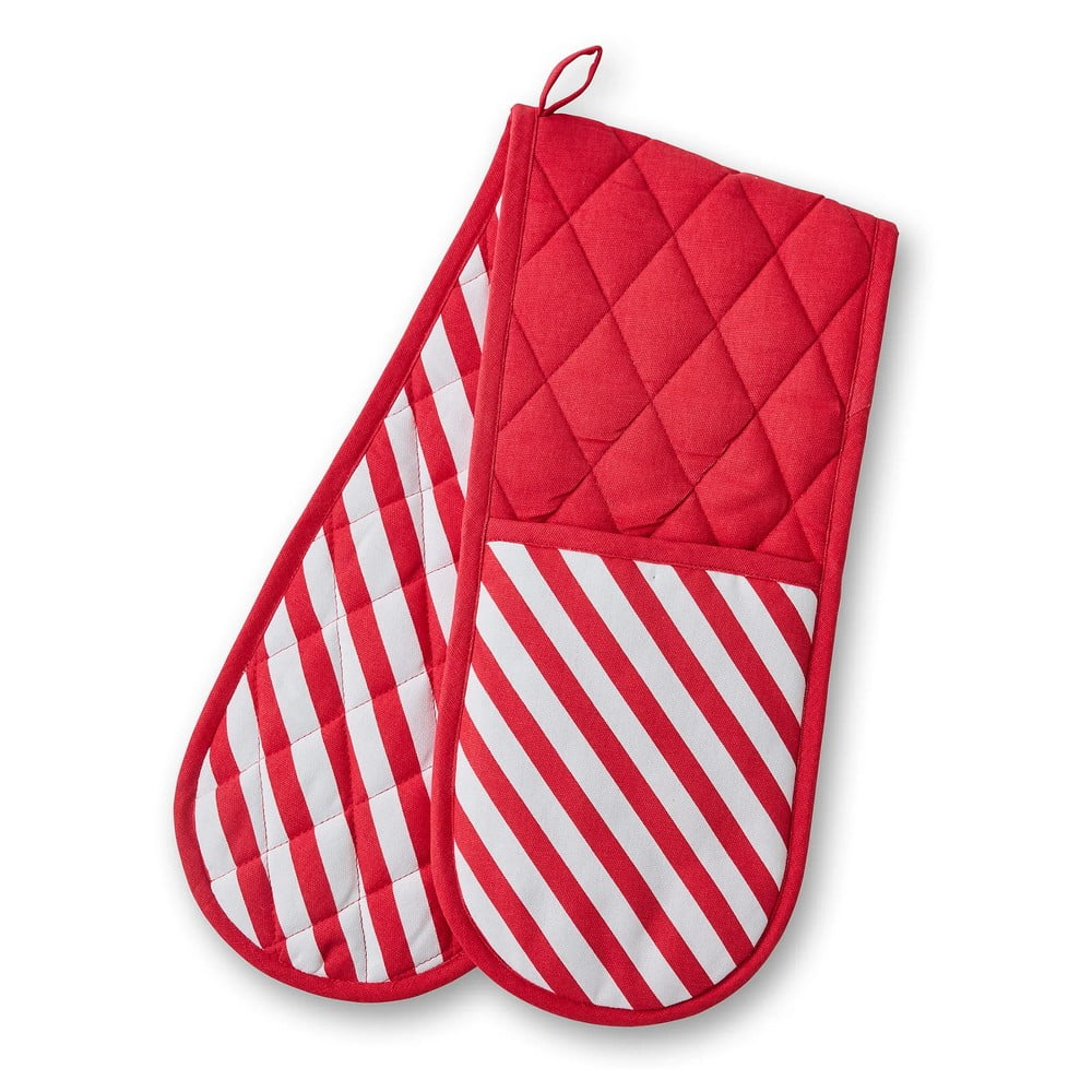 Doppio guanto da cucina in cotone Candy Cane – Catherine Lansfield | Presine da forno