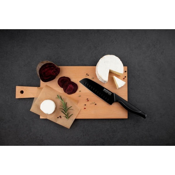 Coltello santoku in acciaio inox nero Wave - Nirosta-image-1