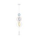 Lampadario per bambini bianco/rosa con paralume in metallo Single – Candellux Lighting