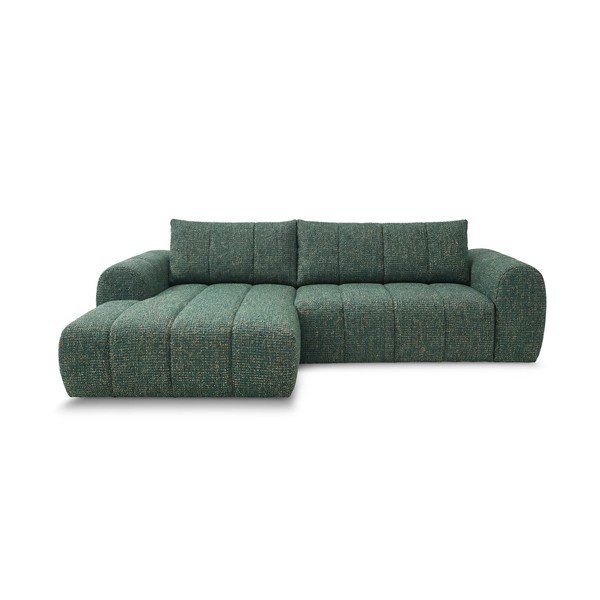 Divano angolare verde scuro (con penisola a sinistra/con chaise lounge) Nesty – Bobochic Paris