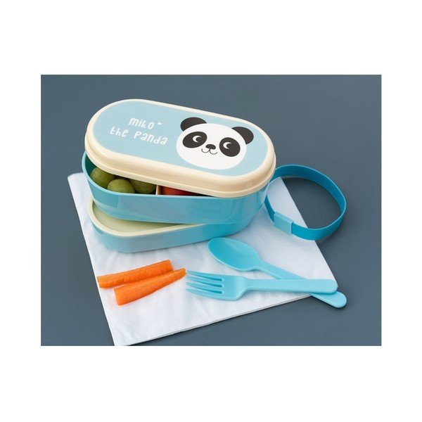 Cestino bento blu Miko The Panda Miko the Panda - Rex London-image-2