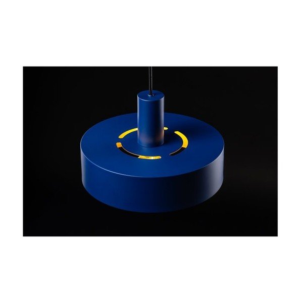 Lampada a sospensione blu scuro con paralume in metallo ø 30 cm Selvia II - GTV-image-1