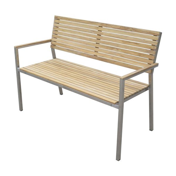 Panchina da giardino in metallo marrone Denver - Garden Pleasure