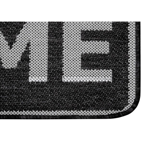Zerbino grigio antracite , 50 x 80 cm Weave Smiley Welcome - Hanse Home-image-1