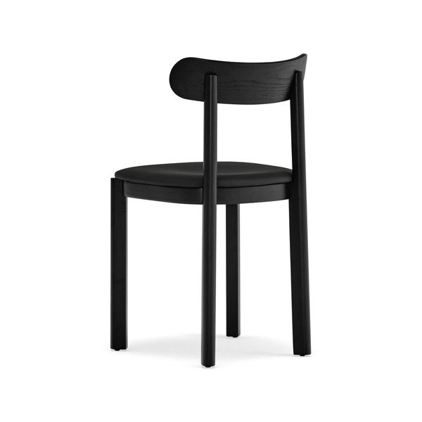 Sedia da pranzo nera con effetto frassino Nara – Teulat-image-2