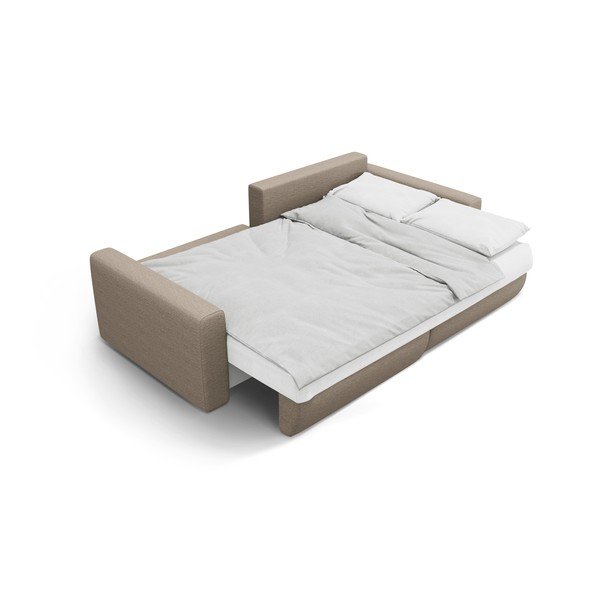 Divano angolare marrone chiaro allungabile con contenitore Belfast – Cosmopolitan Design-image-4